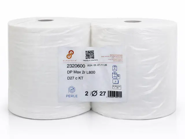 DP 27/2 közületi kéztörlő cell. 800 lap